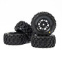 ProLine PRO1034010 Badlands MX F/R MTD 12mm Black Split Six 4 for ARRMA MOJAVE GROM