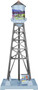 Lionel 2229270 Industrial Water Tower with Graffiti Decals, O Gauge Train Accessory with Blinking Light