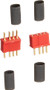 W. S. Deans Co. 1242 4 Pin Micro Plug Set, Red