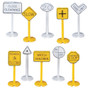 Bachmann 42204 HO Railroad & Street Signs, 24 Pieces