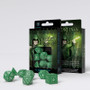 Q Workshop SELV03 Elvish Dice Set Green & White