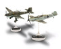 Revell RMX73770 Messerschmitt Bf109E & Junkers Ju 87B Stuka 1/144 Scale Model Kit w/Paint, Brush & Cement