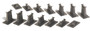 Bachmann 44871 16 PC. E-Z TRACK GRADUATED PIER SET