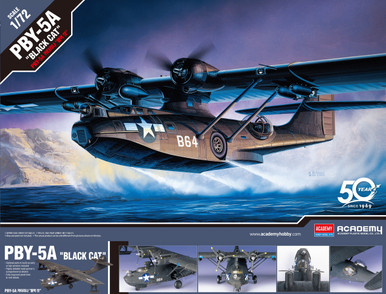 Academy Models 12487 PBY-5A Catalina Black Cat 1/72 Scale Model Kit