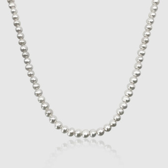 Rounded Pearl Necklace