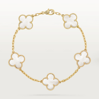 Clover Bracelet White