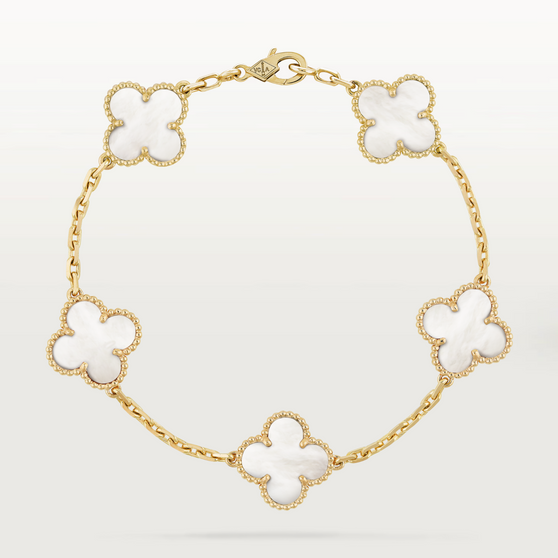 Clover Bracelet White