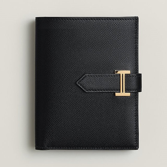 H Clasp Wallet Black