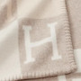 H Throw Blanket Beige
