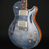 Patrick James Eggle Macon Master Grade Carve Top Semi-Hollow with Falling Leaves Inlay in Denim Blue Burst #30964