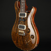 PRS Modern Eagle V Wood Library 10 Top with Ziricote Fingerboard in Yellow Tiger with Black Paisley Case #0378729