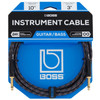 Boss 10ft / 3m Instrument Cable, Straight/Straight 1/4" jack