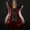 PRS Wood Library Special Semi-Hollow 22 10-Top Quilt, Flame Maple Neck in Fire Red with Black Paisley Case #0379116