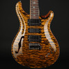 PRS Wood Library Special Semi-Hollow 22 10-Top Quilt, Flame Maple Neck in Yellow Tiger with Black Paisley Case #0379110
