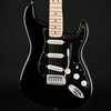 Squier FSR Squier Sonic Stratocaster, Maple Fingerboard, Black Pickguard, White Plastic Parts in Black