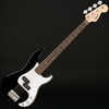 Squier Mini Precision Bass, Laurel Fingerboard, White Pickguard in Black