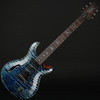 PRS Wood Library Special Semi-Hollow 10-Top Quilt, Flame Maple Neck in River Blue with Black Paisley Case #0379108