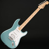 Squier FSR Squier Sonic Stratocaster HSS, Maple Fingerboard, White Pickguard in Sonic Gray