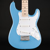 Squier Mini Stratocaster, Maple Fingerboard, White Pickguard in California Blue