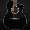 Taylor 214ce-BLK Plus Grand Auditorium Cutaway, ES2 in Black with Gig Bag #2206016453