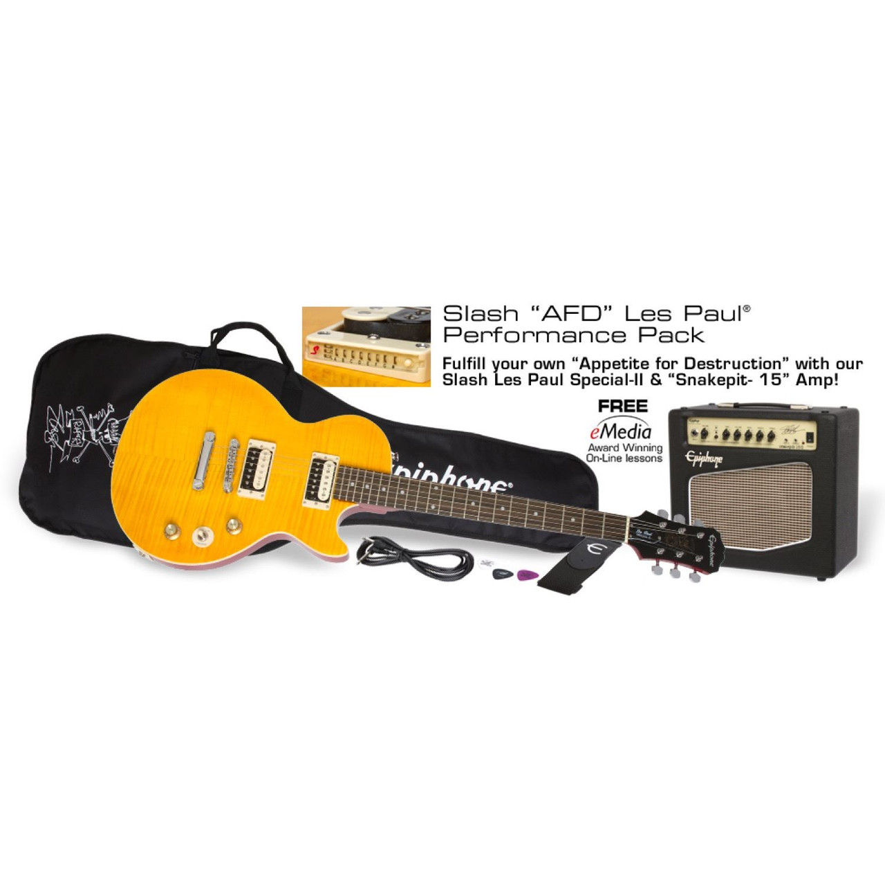 Epiphone slash afd les paul special clearance ii and amp pack