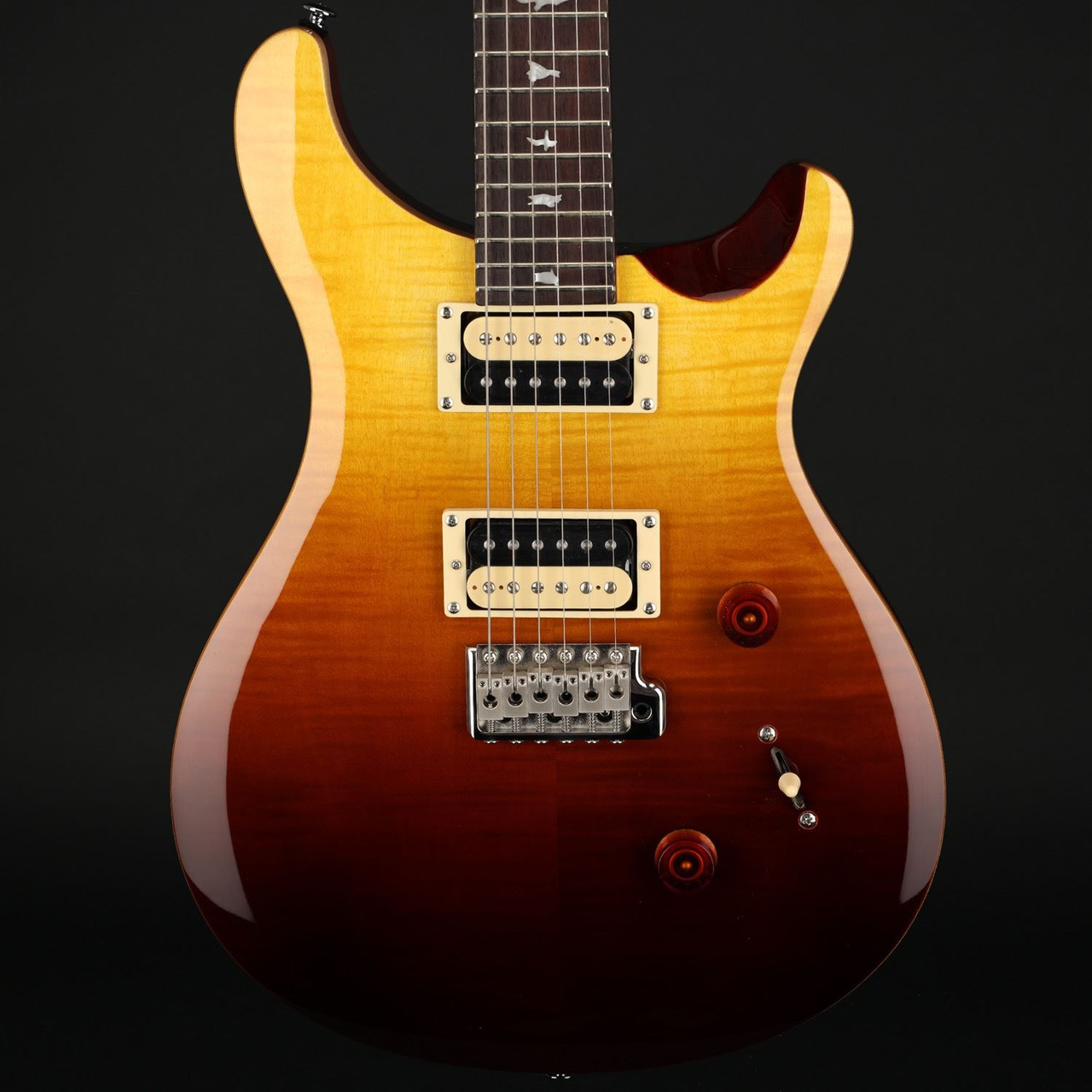 prs se custom 24 amber fade