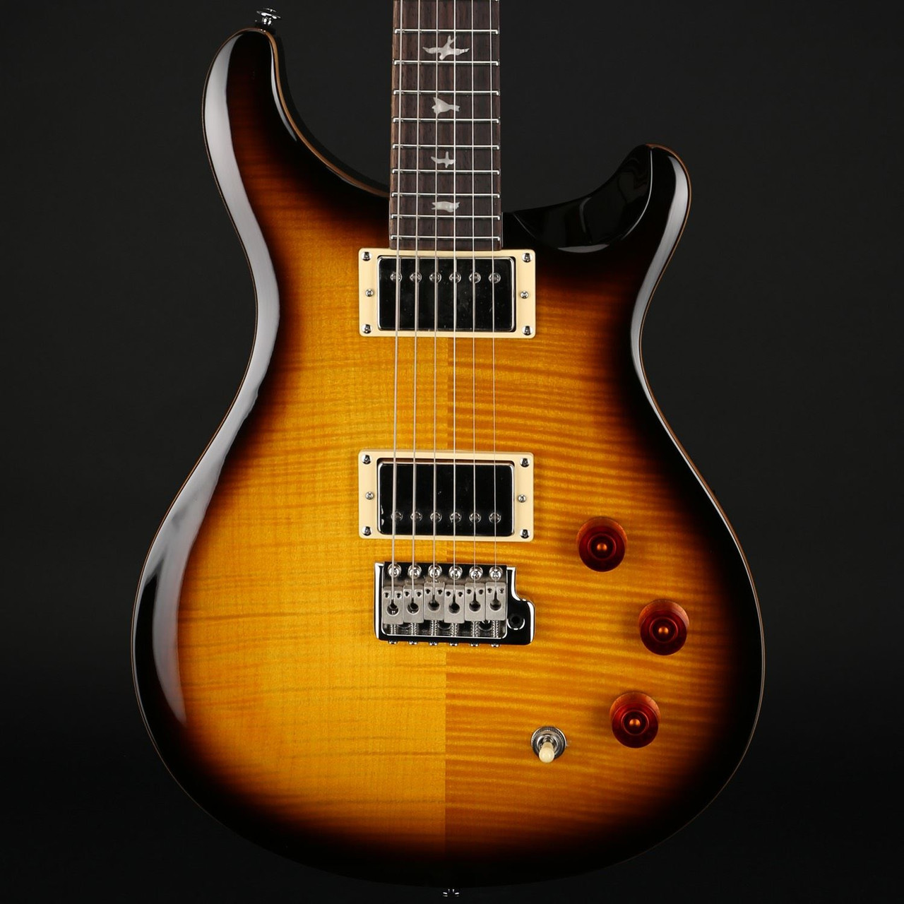 PRS SE DGT with Birds in McCarty Tobacco Sunburst with Gig Bag