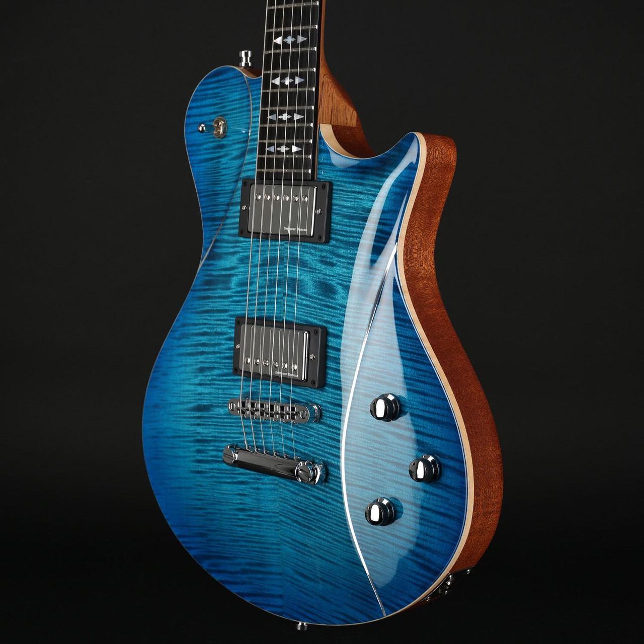 Framus Panthera II Supreme in Lagoon Blueburst Gloss Top, Satin