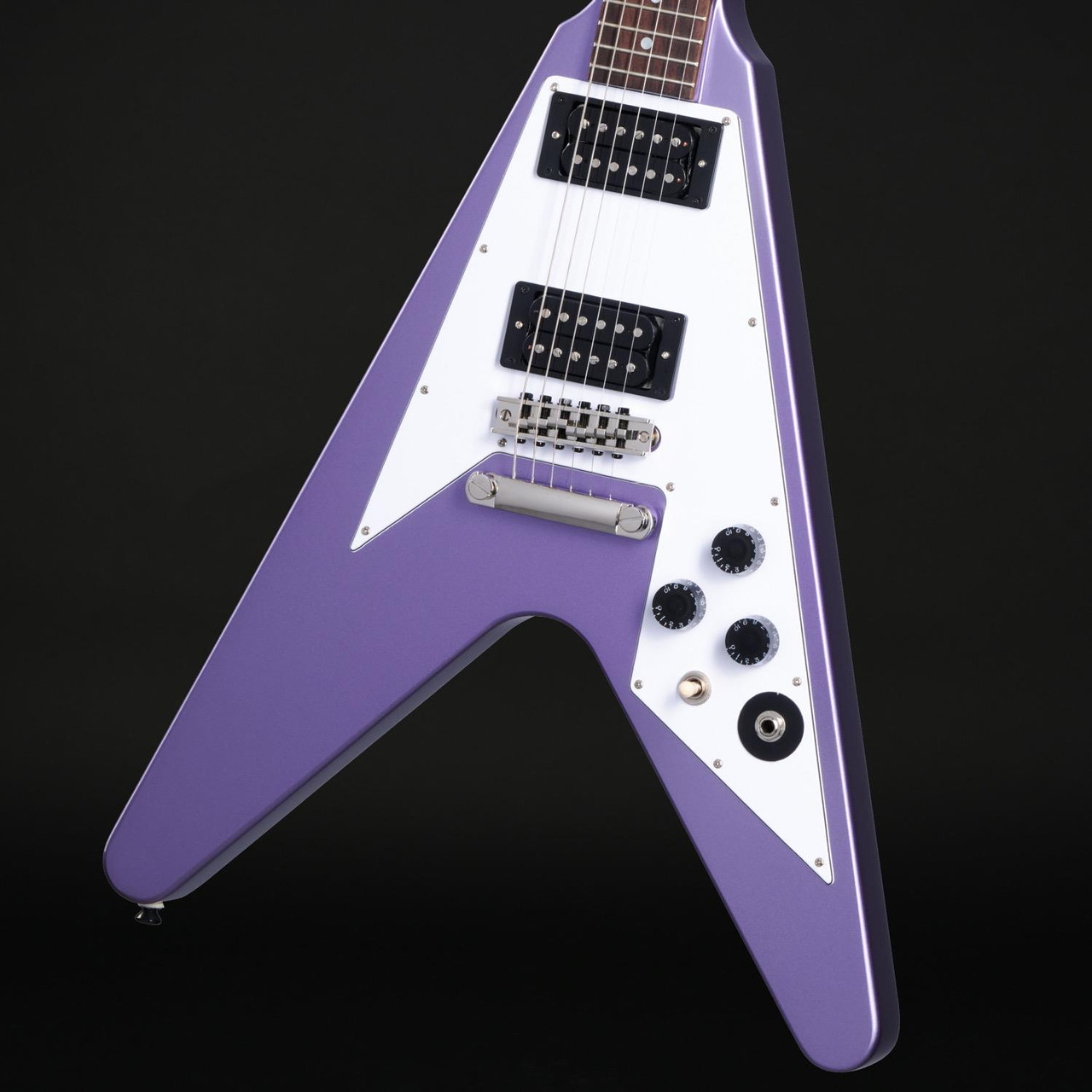 Epiphone Kirk Hammett 1979 Flying V in Purple Metallic with Case