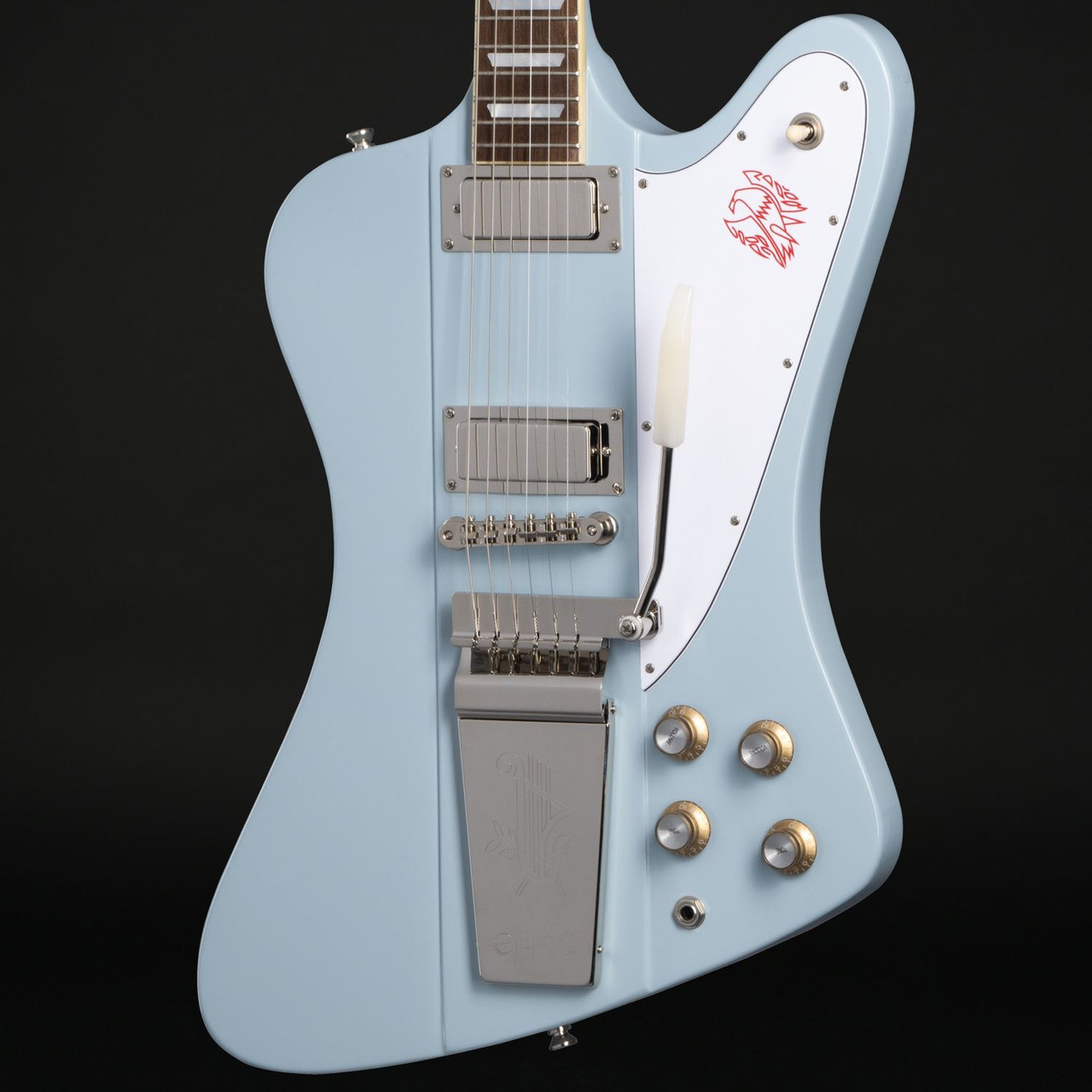 Mini Guitare Réplique Johnny Winter 1963 Sunburst Gibson Firebird V – Axe Heaven – Figurine 14+