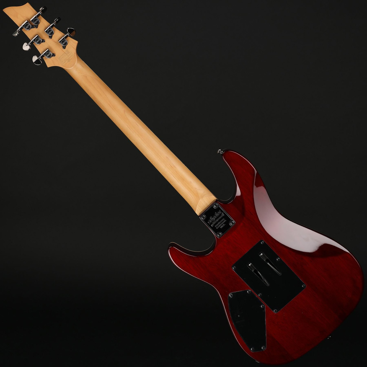 【11857】Schecter omen extreme FR red Schecter Omen Extreme-7 7 String Electric Guitar- Black Cherry