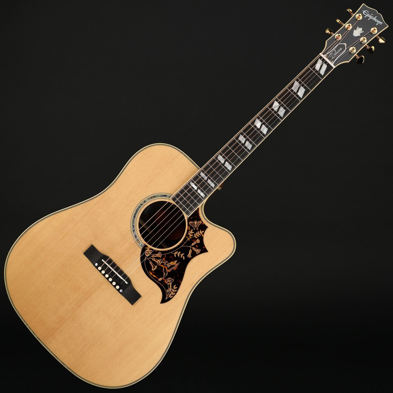 Epiphone Hummingbird Deluxe EC in Natural #25031500195 - Wildwire