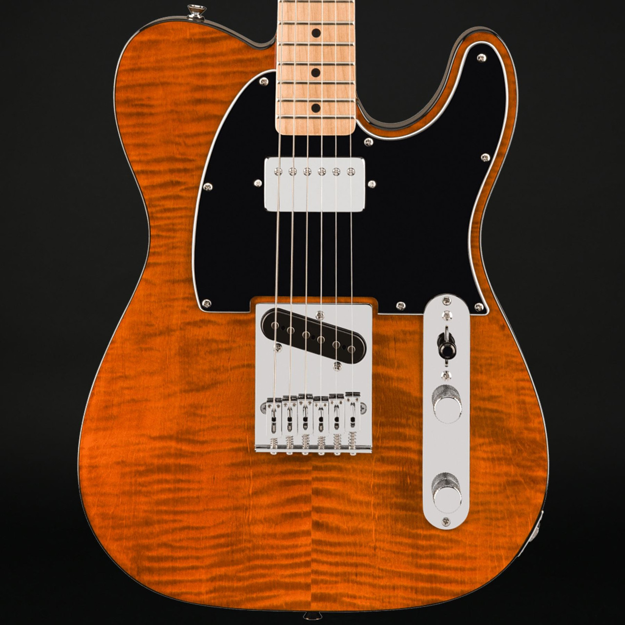 Squier Affinity Series Telecaster FMT SH, Maple Fingerboard, Black