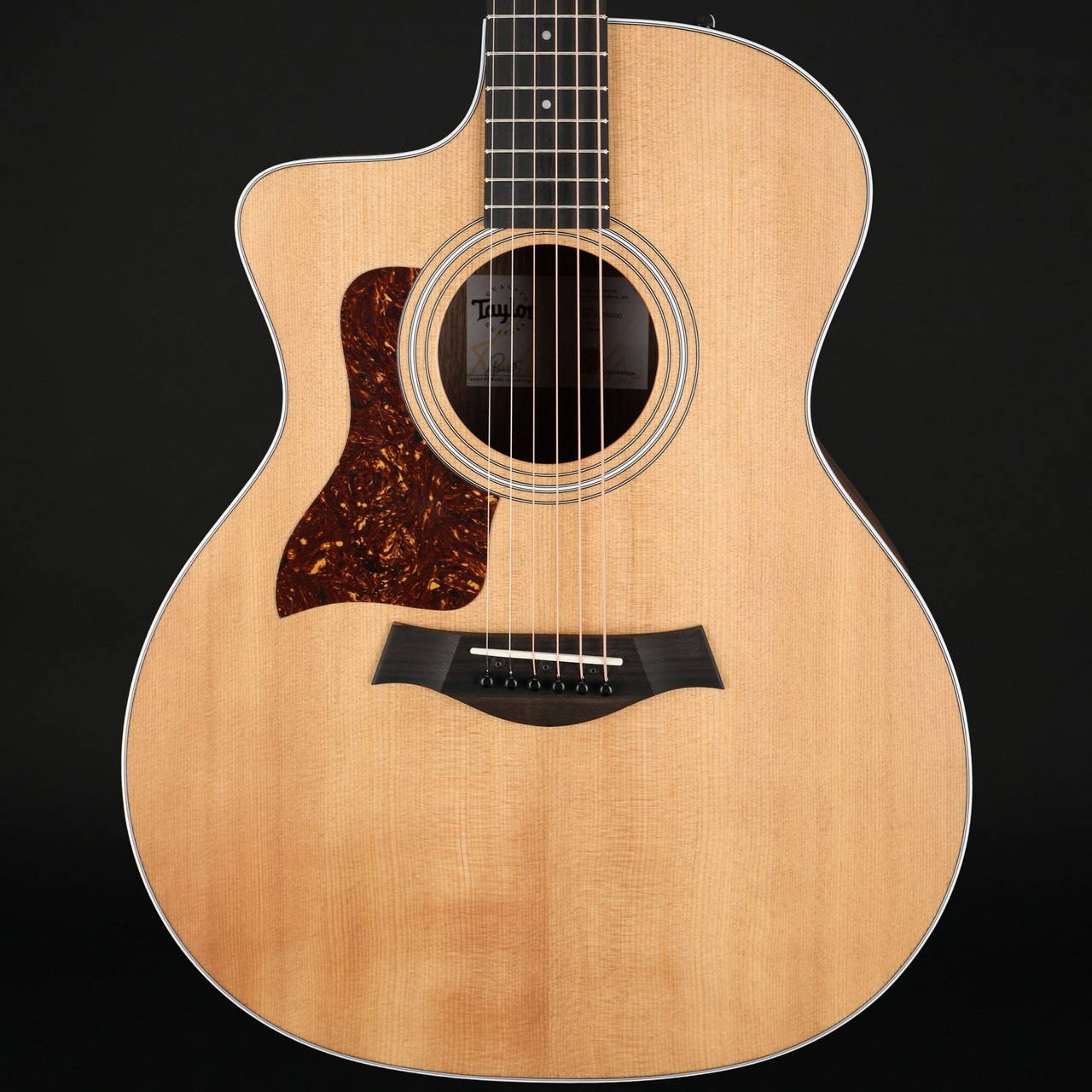 Taylor 214ce Left Handed Grand Auditorium Cutaway, Walnut/Spruce