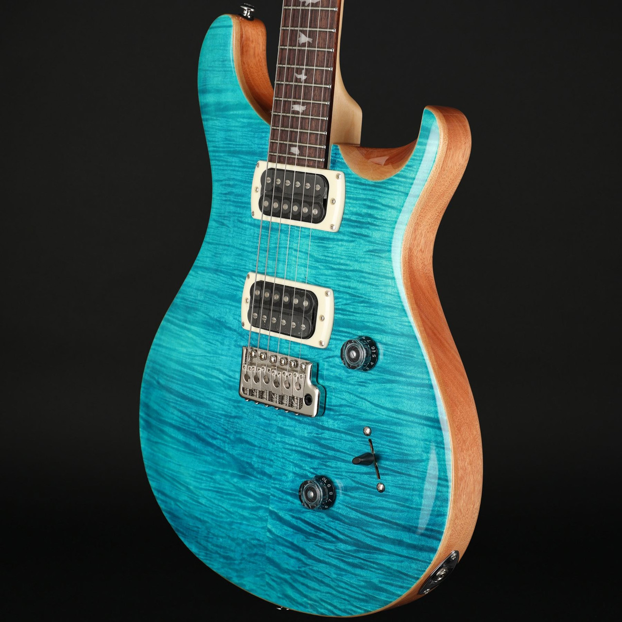PRS SE Custom 24 (2026) in Blue Matteo/Natural Back with Gig Bag
