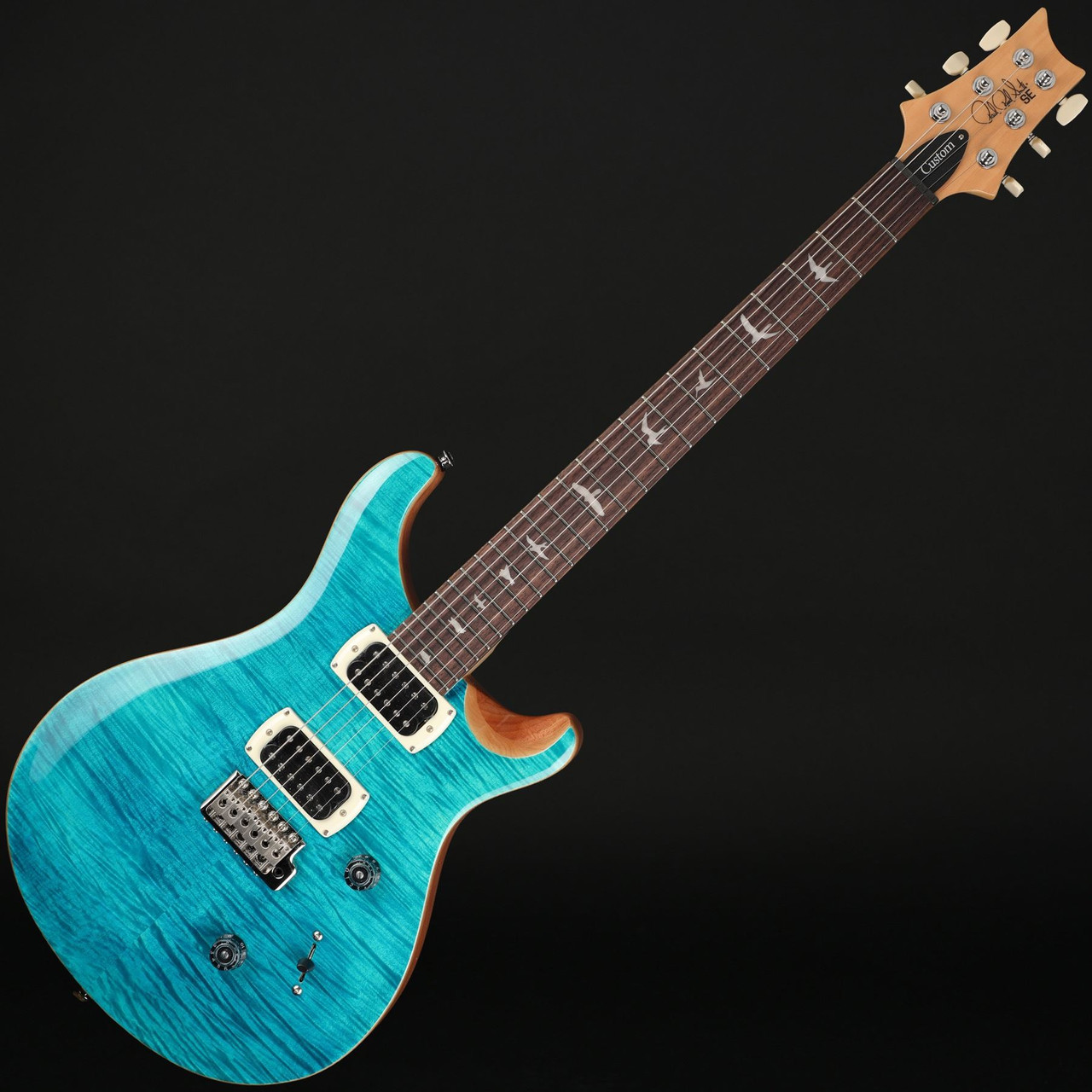 PRS SE Custom 24 (2026) in Blue Matteo/Natural Back with Gig Bag