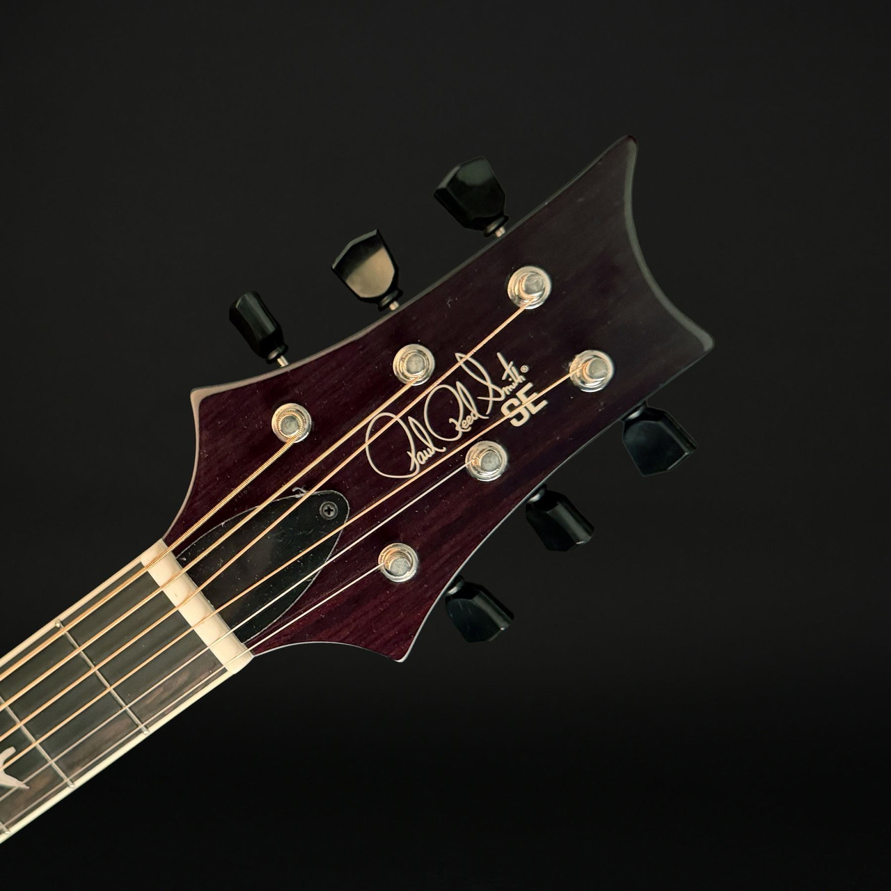 PRS SE P20E Parlor Electro Acoustic, Gloss Black Top, Doghair Back