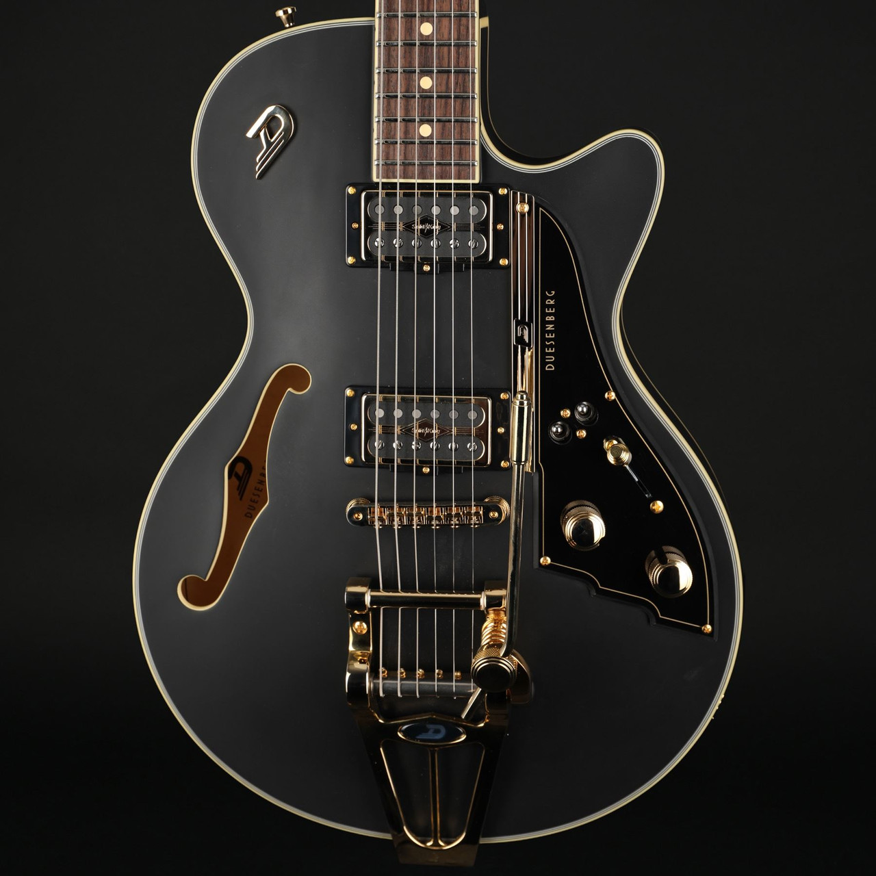 Duesenberg Starplayer TV Velvet in Black with Case - Wildwire Guitars