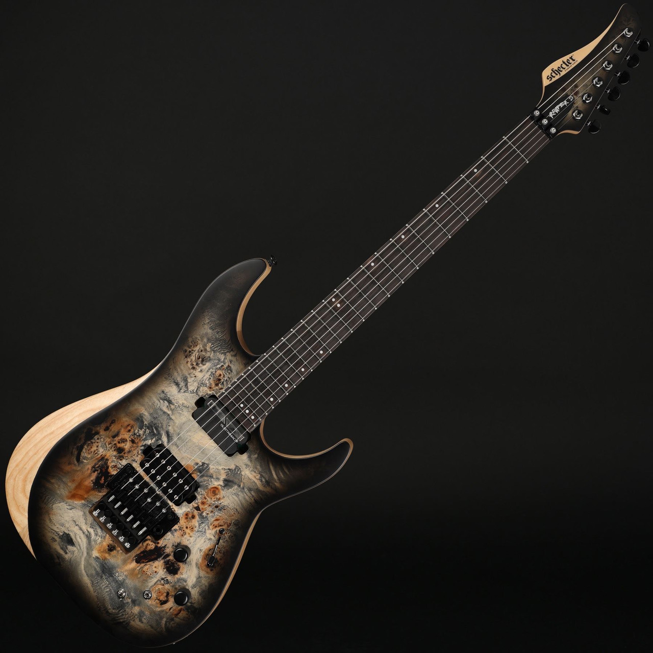 Schecter Reaper-6 FR S in Satin Charcoal Burst - Wildwire Guitars