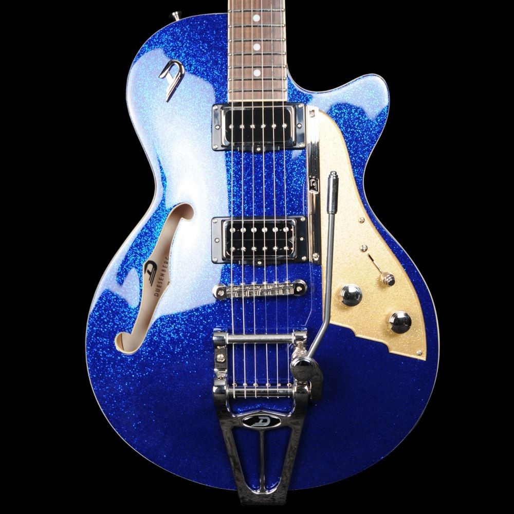 Duesenberg Starplayer TV in Blue Sparkle with Hard Case | Wildwire 