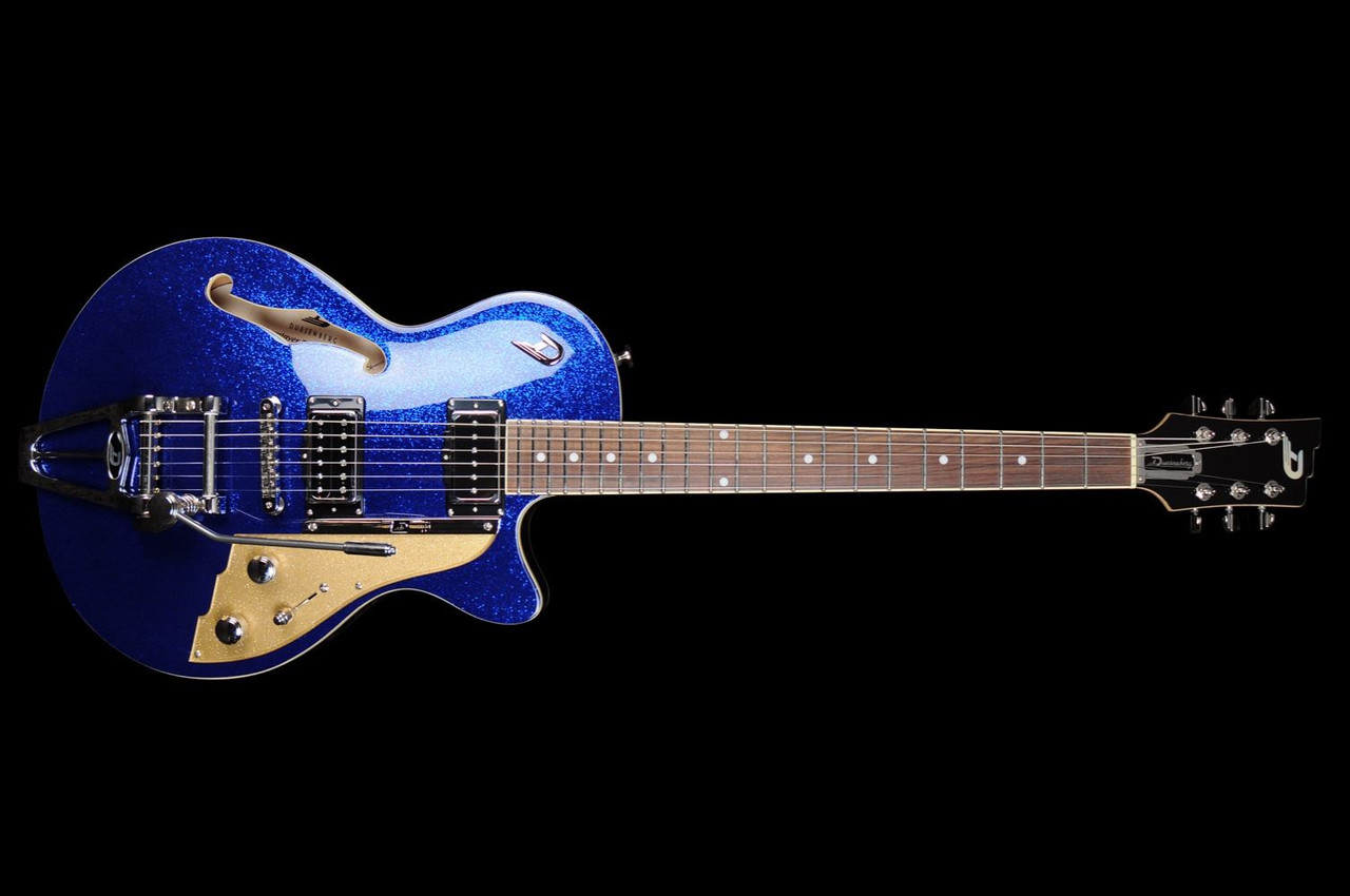 Duesenberg Starplayer TV in Blue Sparkle with Hard Case | Wildwire