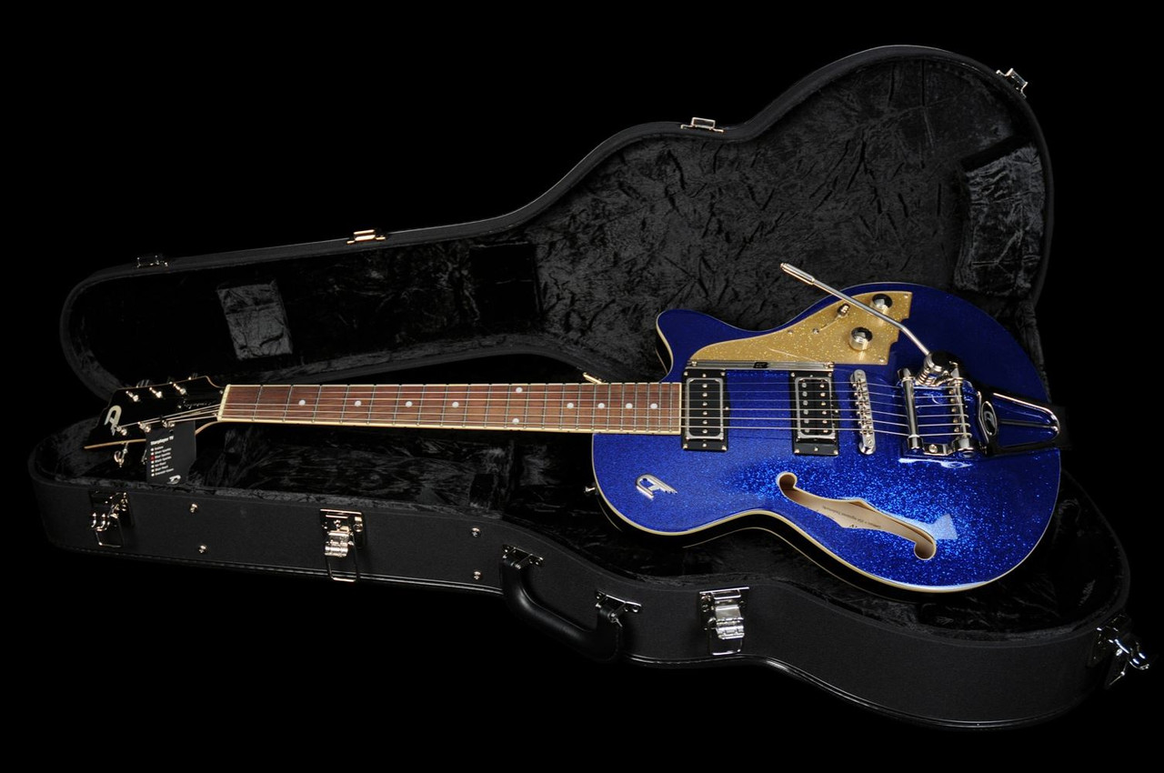 Duesenberg Starplayer TV in Blue Sparkle with Hard Case | Wildwire