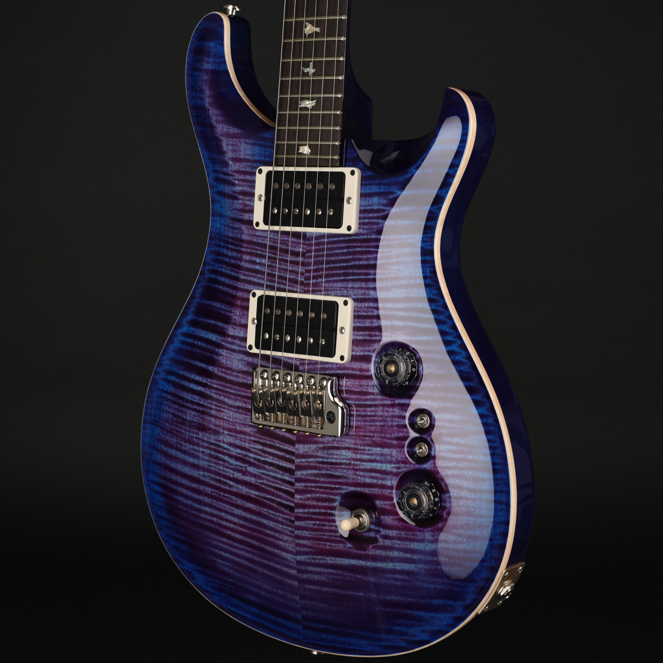 PRS Custom 24 35th Anniversary in Violet Blue Burst with Pattern Thin ...