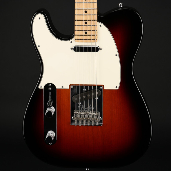 Fender American Standard Telecaster Left-Handed, Maple Fingerboard in 3-Color Sunburst #US12128497 - Pre-Owned