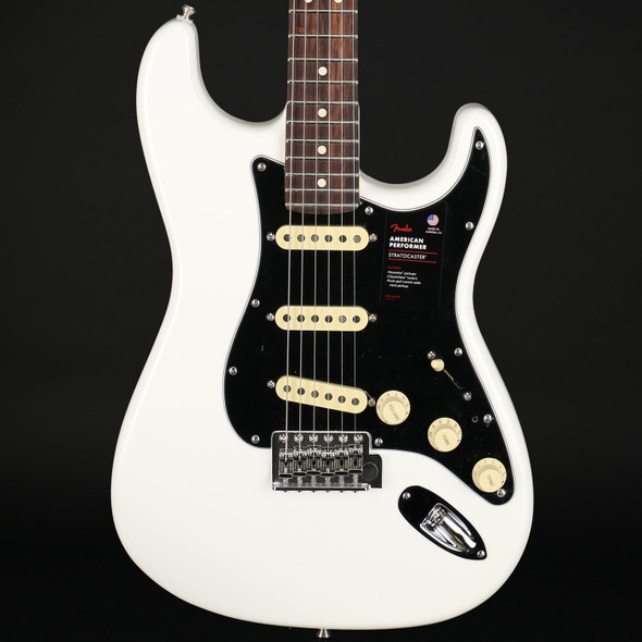 Fender American Performer Stratocaster, Rosewood Fingerboard in Arctic White