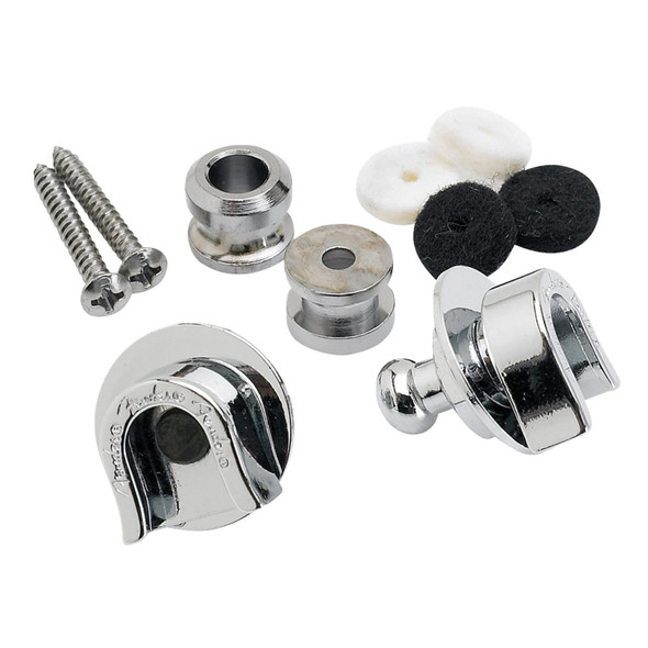 Fender Security Strap Locks in Chrome Fender Security Strap Locks in Chrome