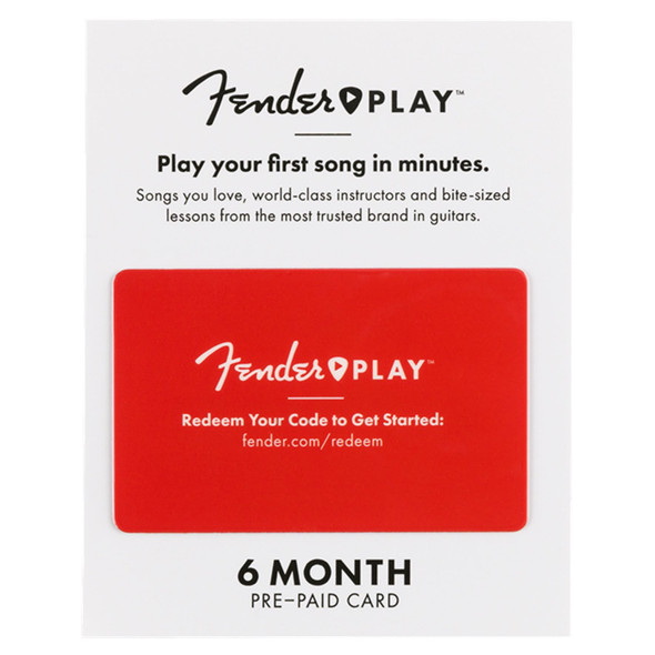 Fender Play 6 Month Subscription Prepaid Card