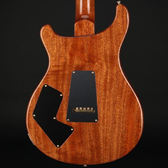 PRS Modern Eagle V Wood Library 10 Top with Ziricote Fingerboard in Yellow Tiger with Black Paisley Case #0378729