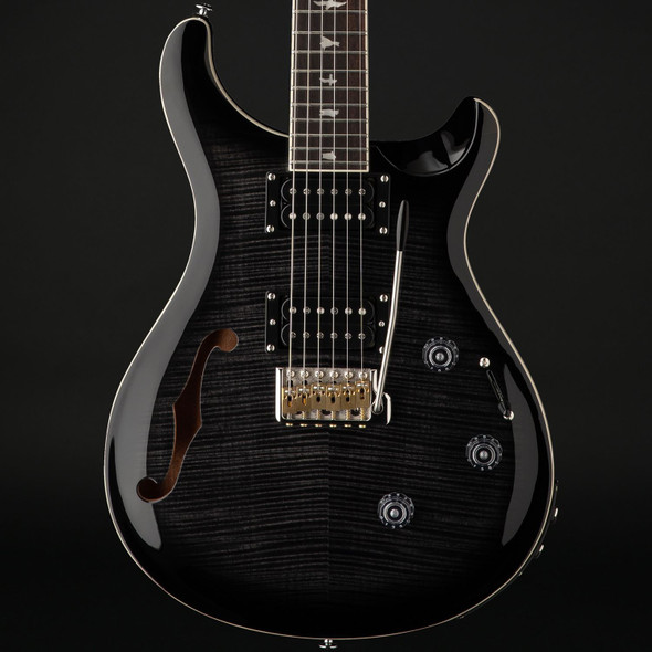 PRS SE Custom 24 Semi-Hollow Piezo in Charcoal Burst