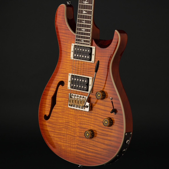 PRS SE Custom 24 Semi-Hollow Piezo in Vintage Sunburst